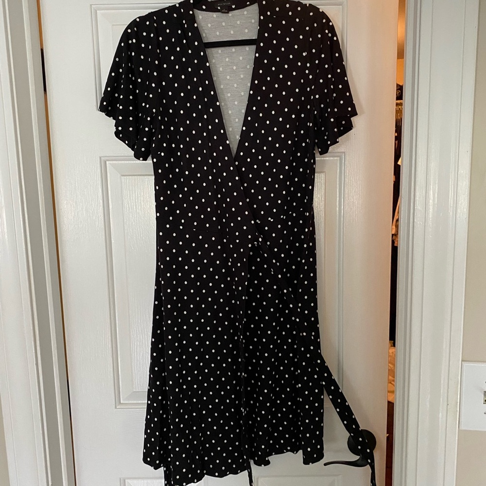 Black wrap Ann Taylor dress